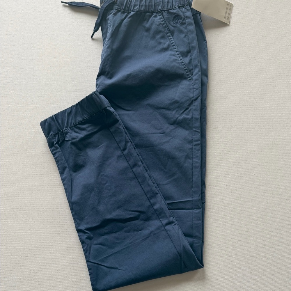 NWT Women's Timberland Navy Drawstring Casual Pants Size 18 (KB3)